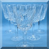 G05. Set of 10 Waterford Crystal champagne flutes. 7.5”h - $200 